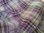 Grey and purple tartan